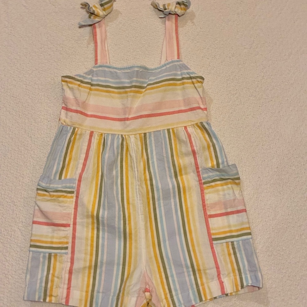Billabong Multicolor Striped Kids Romper